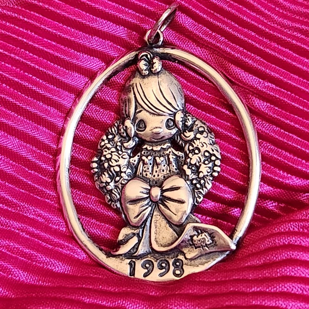 Precious Moments Sterling Ornament Vintage